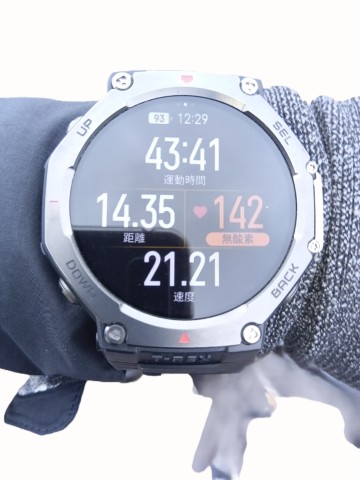 時計の速度距離表示